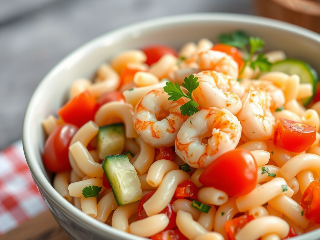 Easy Shrimp Pasta Salad Recipe for Summer&nbsp;Picnics